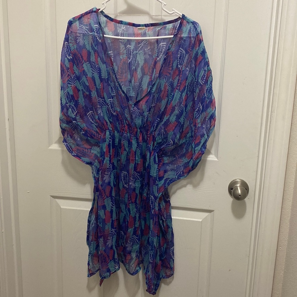 Shear swimsuit coverup